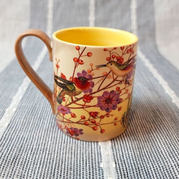 ANTHROPOLOGIE Hummingbird Coffee Mug - Picture 1 of 8